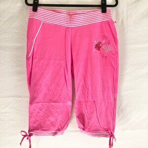 Vintage Y2K Pink Athleisure Knee Shorts